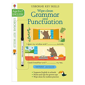 Ảnh bìa Sách tẩy xóa tiếng Anh - Usborne Usborne Key Skills Wipe-clean Grammar and Punctuation 6-7