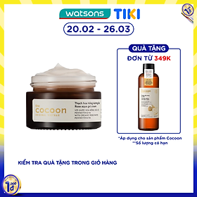 Thạch Hoa Hồng Cocoon Rose Aqua Gel Cream Hydrate & Nourish Skin Cấp Ẩm Dưỡng Da 100% Thuần Chay 30ml