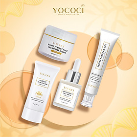 Bộ 4 sản phẩm Yococi (Kem Chống Nắng 50g + Kem Face 20g + Serum 20ml + Gel Chấm Mụn 15g )