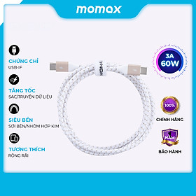 Mua Cáp sạc và Truyền dữ liệu Momax DC13 Type C to Type C PD 60W dài 1.2M - Hàng chính hãng
