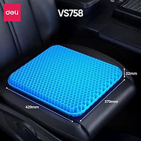 Mua Đệm Gel Lót Ghế Tổ Ong Ô Tô Ghế Văn Phòng DELI Silicon Thoáng Mát Êm Ái Ngồi Lâu Không Mỏi Cho Văn Phòng