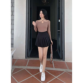 Chân Váy Xếp Ly HQJeans Tennis Skirt Chữ A Dáng Ngắn Thiết kế Xếp Ly Đẹp Chuẩn HQJ99