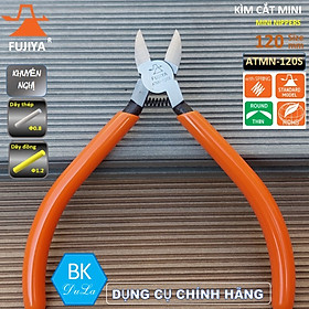 Hình ảnh Kìm cắt dây MINI 120mm Fujiya ATMN-120S công nghệ Nhật Bản- Kiềm cắt dây thép dây đồng