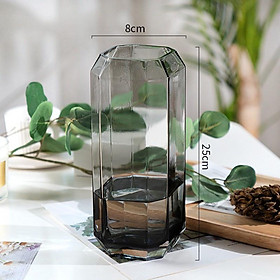 Mua Bình hoa thủy tinh thiết kế hình học đơn giản Luvy Decor  lọ hoa thủy tinh cao cấp