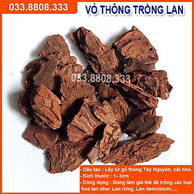 Vỏ thông trồng lan Đã Xử Lý 1kg - Vỏ thông đẹp giúp cây phát triển tốt