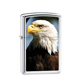 Bật Lửa Zippo Bald Eagle Polished Chrome Chính Hãng Usa