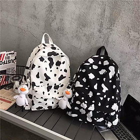 Balo Bò Sữa Siu Hot- Balo Unisex Uzzlang Nam Nữ (có ảnh thật)