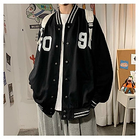 Áo khoác bomber H0 90, Áo khoác dù kiểu bomber logo 90 cá tính, Áo khoác dù Bomber chữ phối màu Unisex nam nữ, Áo khoác dù nam nữ mặc / áo khoác gió nam nữ mặc / áo khoác dù kiểu bomber / áo khoác cặp đôi / áo khoác form rộng