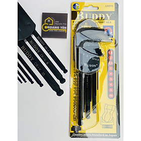 Mua Bộ lục giác bi đen có nam châm 9 cây chính hãng BUDDY A0098