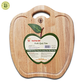 Mua Thớt Gỗ Cao Su Kiểu Dáng Quả Táo A32 ( 32 x 28 x 2 cm ) - Đồ Dùng Gia Dụng Nhà Bếp Bằng Gỗ Thương Hiệu Trường Sơn