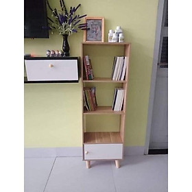 Mua Tủ kệ sách đứng trang trí phong cách bắc âu   tủ sách 5 tầng có ngăn tủ hiện đại ND063