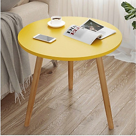 Mua  MỚI  Bàn Cafe  Bàn Trà Tròn Chân Gỗ Tự Nhiên Phong Cách Vintage BT50MFNL