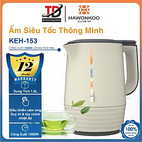 Mua Ấm Đun Siêu Tốc Thông Minh Hawonkoo KEH-153  Điều Khiển Cảm Ứng Tùy Chình Nhiệt Độ  Hàng Chính Hãng