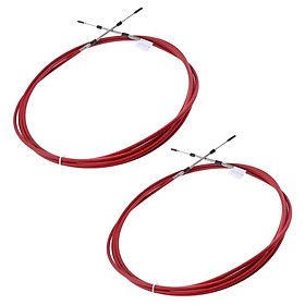 2pcs Red Throttle Shift Remote Control Box Cable for Yamaha Outboard 10 FT