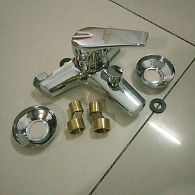 Củ sen tắm nóng lạnh đồng thau mạ crôm