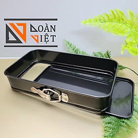 Mua Bộ Khuôn Gài Chống dính Hình Tim - Tròn - Chữ Nhật. Khuôn Bánh Bông Lan - KHUÔN GÀI ĐẾ RỜI  Thép Cacbon Không Dính. Dụng cụ làm bánh NƯỚNG TRUYỀN THỐNG gato  gateau  chiffon VUÔNG TRÒN TIM