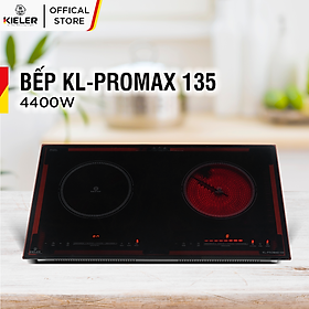Mua Bếp đôi điện từ hồng ngoại Kieler KL-PROMAX135 mặt kính Schott Ceran  Bếp đôi có chế độ cảm ứng chống tràn 4400W - Hàng Chính Hãng
