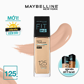 Kem Nền Mịn Nhẹ Kiềm Dầu Fit Me Maybelline New York Matte Poreless Foundation 30ml