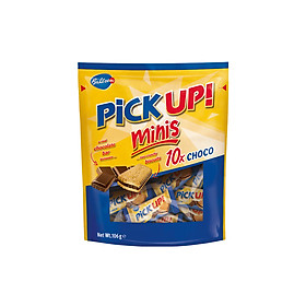 Bánh quy sô cô la Minis Pick Up Đức gói 106g x 10 thanh, sôcôla nguyên chất, bánh quy bơ giòn rụm