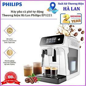 Mua HÀNG NHẬP KHẨU - Máy pha cà phê Espresso  Americano tự động và Capuccino  Latte. Thương hiệu Hà Lan cao cấp Philips - EP1221/69