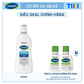 Sữa tắm dưỡng ẩm cho viêm da cơ địa Cetaphil Pro AD Derma Wash 295ml