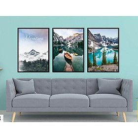 Bộ 3 Tranh Treo Tường Vintage Decor & in theo yêu cầu - Halo Decor