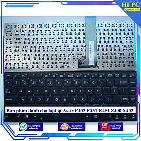 Bàn phím dành cho laptop Asus F402 F451 K451 S400 X402 - Hàng Nhập Khẩu