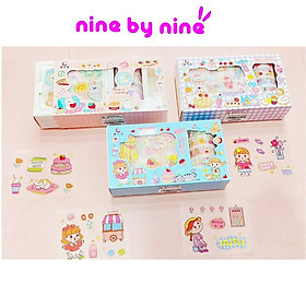 Hộp sticker và washi tape (ngẫu nhiên)