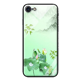 Ốp lưng kính cường lực cho iPhone 8 Tranh Sen - Hàng chính hãng