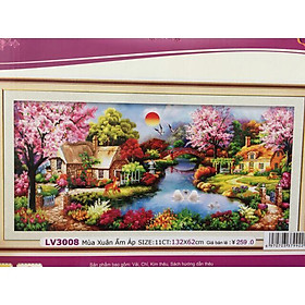 Mua tranh thêu ngôi nhà hạnh phúc lv3008
