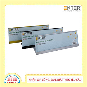 Bảng thông tin để bàn nhôm Enter AL33 240x75mm