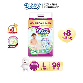 [Tặng thêm 8 miếng] Tã/bỉm quần Bobby 3mm Gạo non L96
