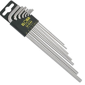 Mua Bộ lục giác hệ mét 9 cây ELORA 159S-9L  từ 1.5 đến 10mm  kiểu L loại dài. Elora Đức Made in Germany
