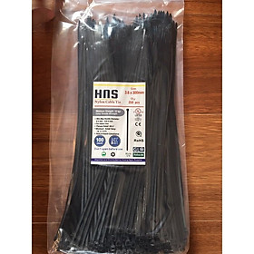 Túi 250 sợi dây rút nhựa đen, dây thít đen 30cm (3,6x300mm)
