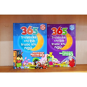 Sách - Combo 2 cuốn 365 truyện kể cho bé trước khi ngủ - Những câu chuyện phát triển trí thông minh IQ ( 2- 12 tuổi)