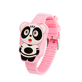 Đồng hồ đèn LED cho bé gái hình chú gấu cute dây silicon xinh xắn – DH012