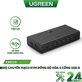 Mua Bộ chuyển mạch KVM UGREEN CM229 60102 bộ chuột & bàn phím điều khiển đồng bộ 8 máy tính - Hãng chính hãng