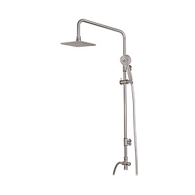 Bộ sen cây phun mưa nóng lạnh,bát sen vuông 8 WS-8085S INOX SUS 304