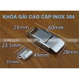 Mua KHÓA GÀI INOX 304 CAO CẤP - KHOÁ HỘP  KHOÁ LỌC CHẾ