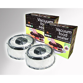 2 Bộ Nắp hút chân không bảo quản tươi ngon thực phẩm gấp 3 lần