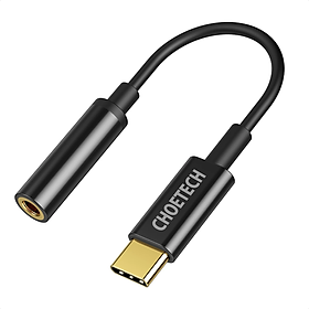 Đầu chuyển adapter Type-C sang jack tai nghe Audio 3.5mm hiệu CHOETECH