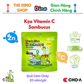Kẹo Dino Sambucus Bổ Sung Kẽm Và Vitamin C Giúp Trẻ Ăn Ngon (20 viên/gói)