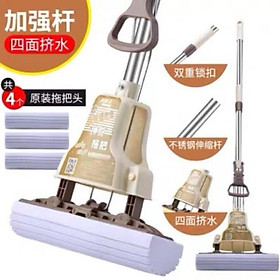 Mua (Giá sale) Chổi lau nhà mút chổi lau mút vắt khô bẻ gập DUlLIA cao cấp
