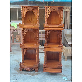 Mua Tủ thờ ông địa 3 tầng có mâm kéo phụ - Đồ Gỗ Mạnh Hùng
