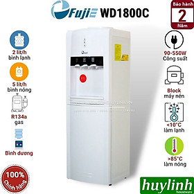 Cây nước nóng lạnh 3 vòi Fujie WD1800C - Làm lạnh bằng Block - Hàng chính hãng