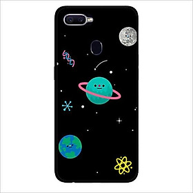 Ốp lưng dành cho Oppo F9 - Realme 2 Pro - A7 ( A5s ) - A12 mẫu Hành Tinh Nền Đen