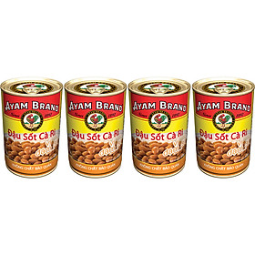 Lốc 4 Lon Đậu Sốt Cà Ri Ayam Brand (425g x 4)