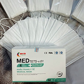 Combo 10 hộp khẩu trang y tế cao cấp MED 4 lớp