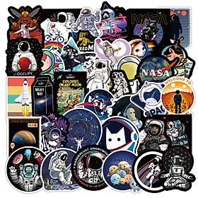 Sticker 50 miếng hình dán nasa