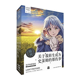 Hộp ảnh Postcard dạ quang Tensei shitara Slime Datta Ken Lúc Đó Tôi Đã Chuyển Sinh Thành Slime in hình anime chibi